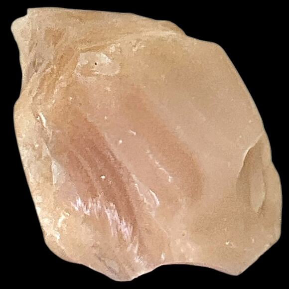 Pink Layered Art Glass Cullet Glowing Manganese Slag Glass #5GX24 - Picture 3 of 7